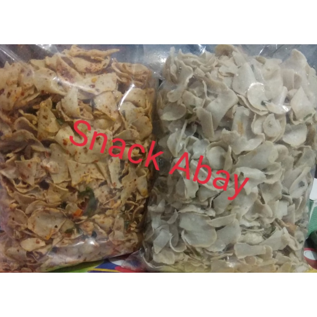 

Keripik Basreng Tipis Pedas Daun Jeruk/ Original isi 500 Gram