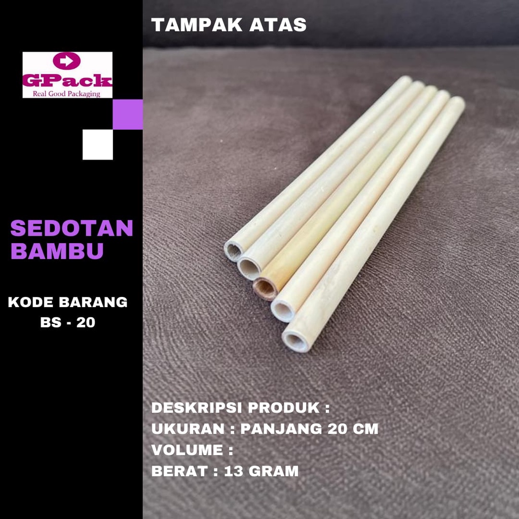 

SEDOTAN BAMBU / BAMBOO STRAW/ STRAW BAMBOO BS 20