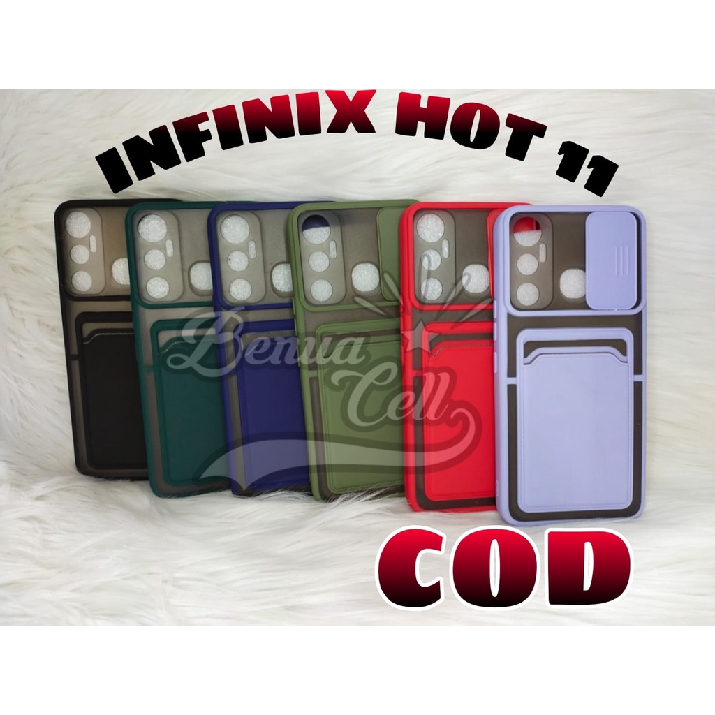 INFINIX HOT 10S, HOT 11 AERO SOFTCASE SLIDING KAMERA SLOT CARD INFINIT HOT 11, HOT 10S - BC
