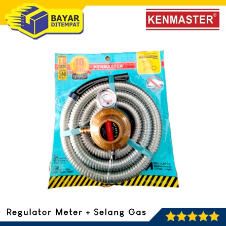 KENMASTER Regulator Kompor Gas  Dan Selang Komplit