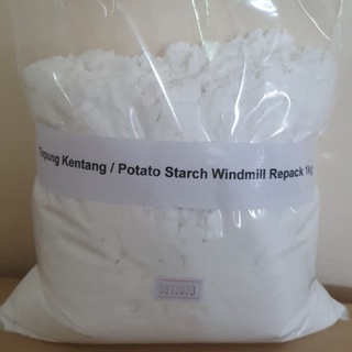 Jual Tepung Kentang Potato Starch Windmill Repack Kg Asli Import Shopee Indonesia