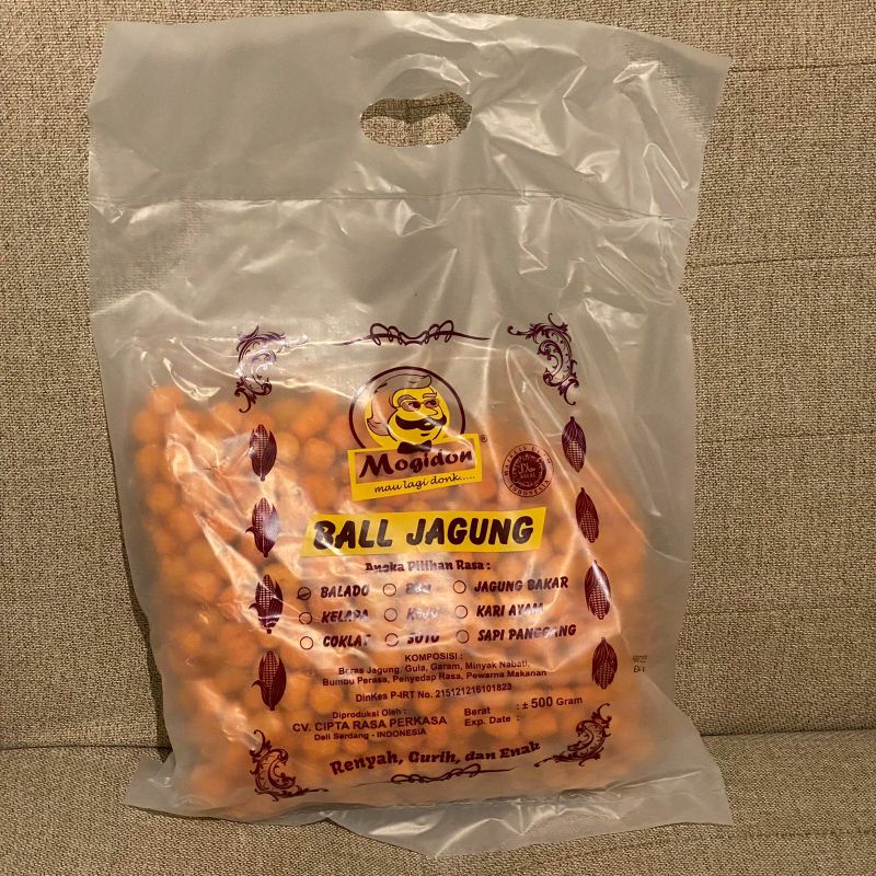 

Ball jagung isi ½kg rasa lengkap