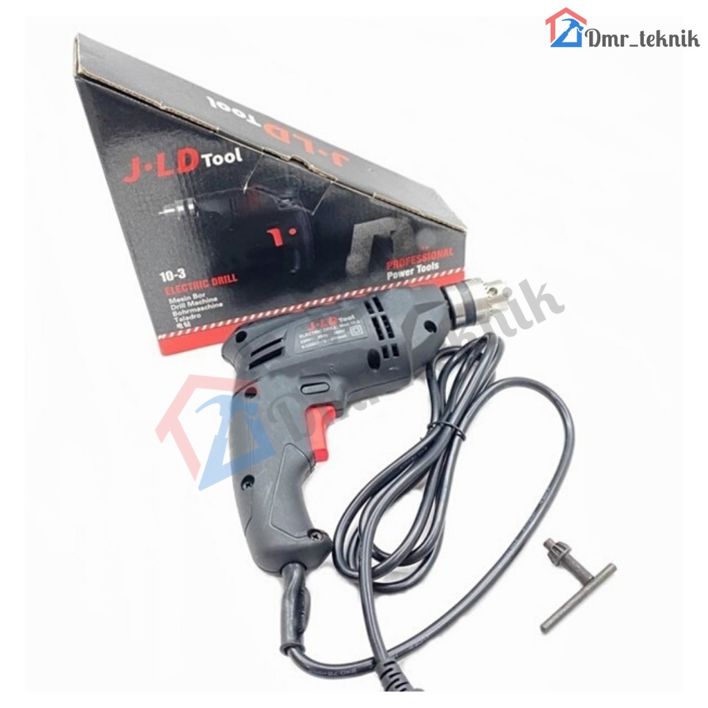 J.LD 10-3 Electric Drill - J.LD Tool Mesin Bor tangan 10 mm - Bor Variable Speed 380 Watt
