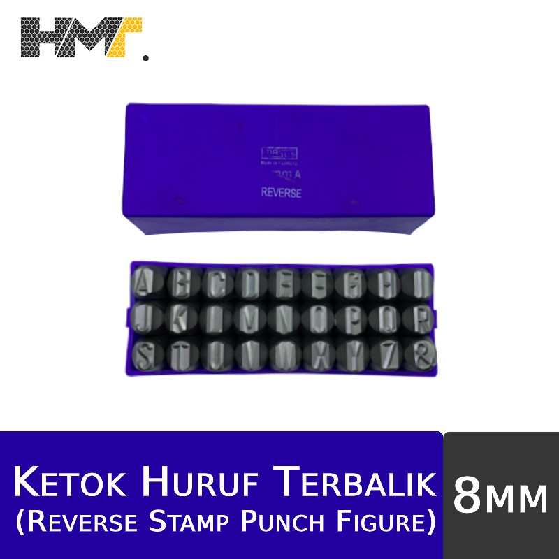 

MASUS Ketok Huruf Terbalik (A-Z) 8mm / Letter Reverse Stamp Punch
