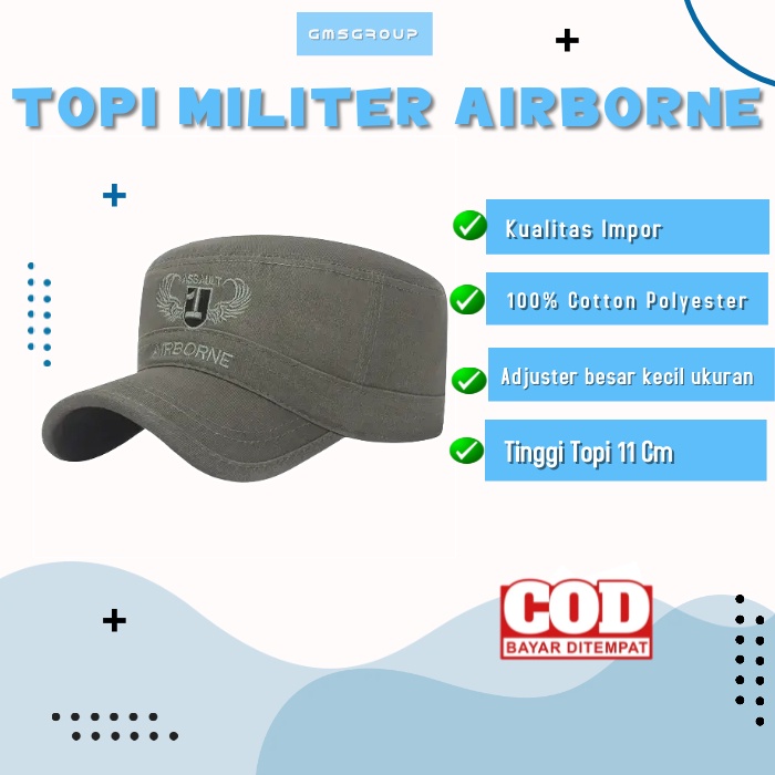 Topi KOMANDO Military hats Impor Caps Topi militer AIRBORNE dan AIRFORCE