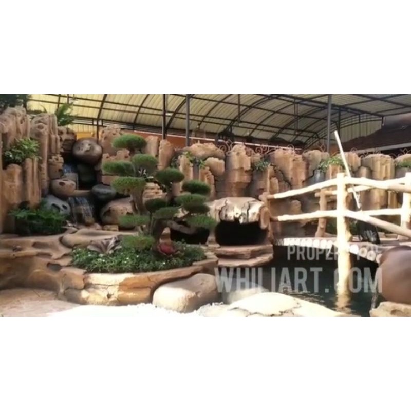 PEMBUATAN TAMAN RELIEF + KOLAM