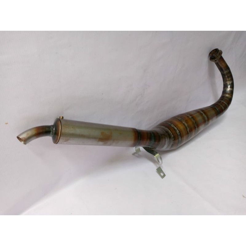 KNALPOT RX-KING/RX KING MODEL KOLONG COBRA PLAT KARAT