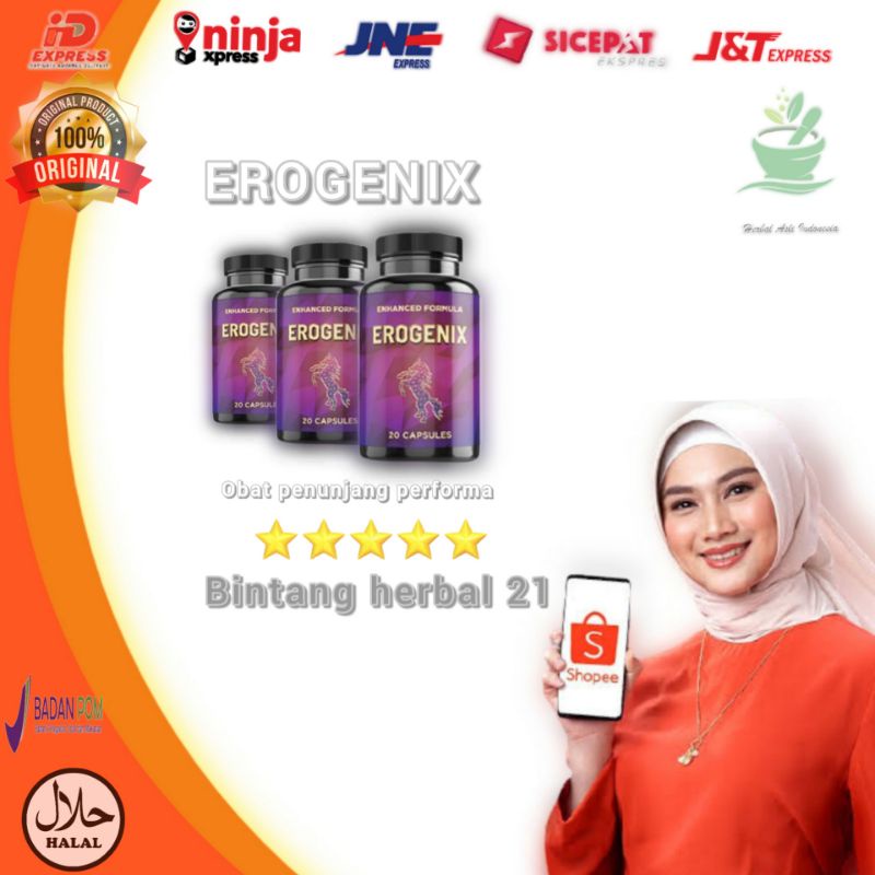 EROGENIX BPOM ASLI OBAT PENAMBAH STAMINA PRIA AMPUH ORIGINAL PEMBESAR PRIA ASLI