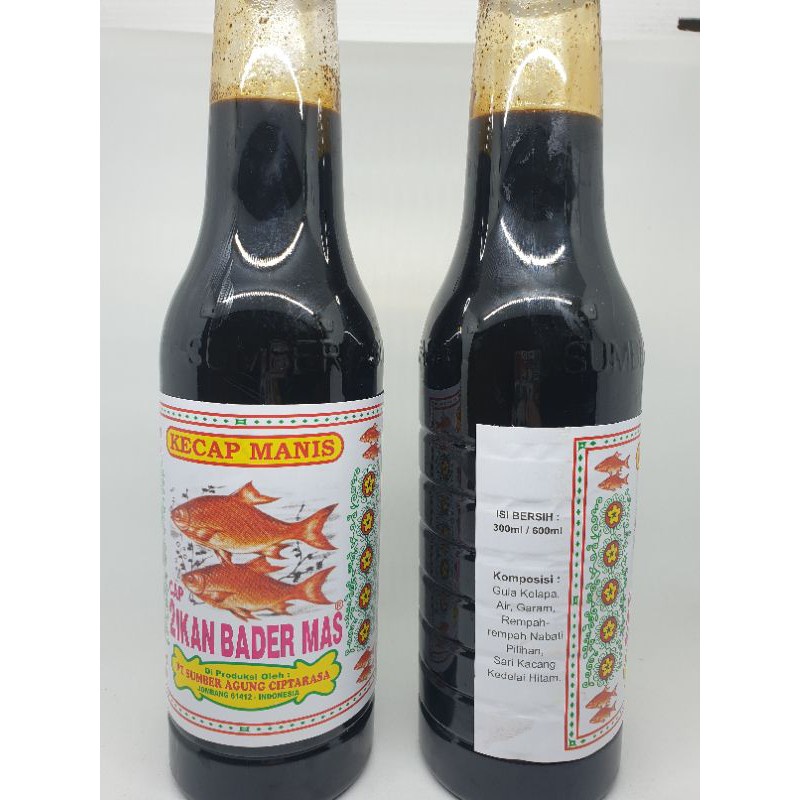 Kecap Bader Besar PLUS BOTOL Plastik* 600ml