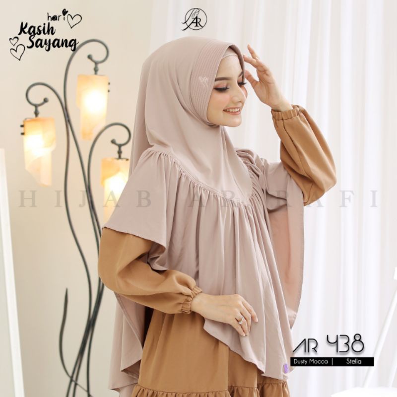 TERLARIS BISA COD ✓ Hijab Ar Rafi AR 438 hijab instan bergo Arrafi jumbo || INAYAHHIJAB-Dustymocc