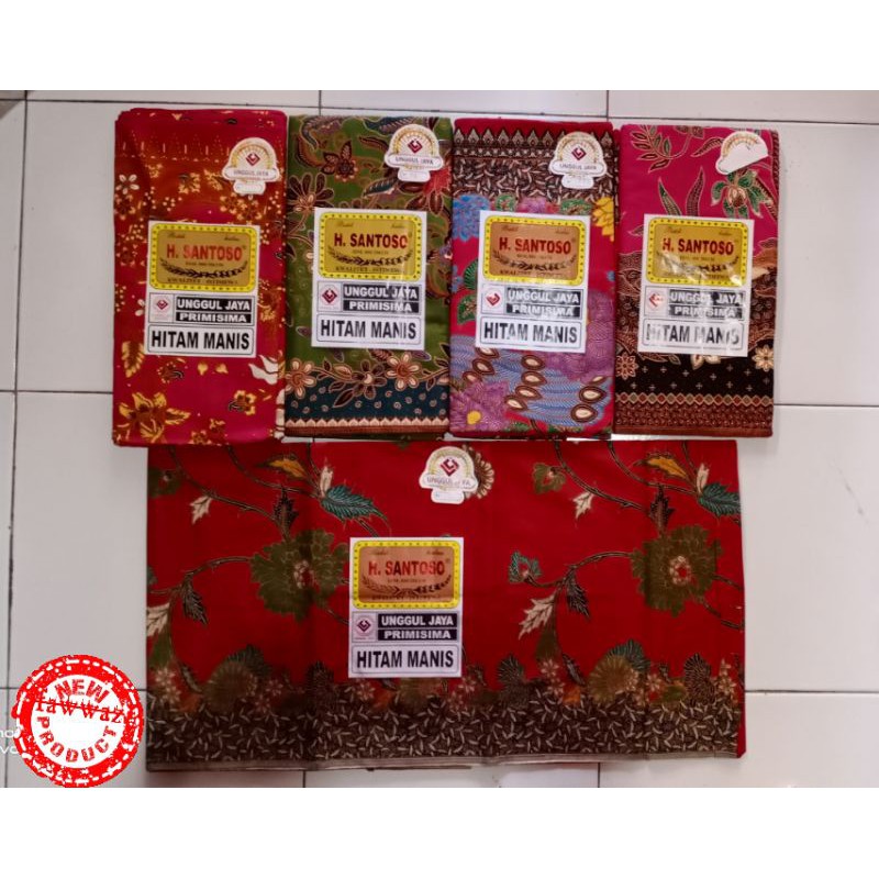 KAIN BATIK | KAIN JARIK | KAIN TAPIH H.SANTOSO  HITAM MANIS