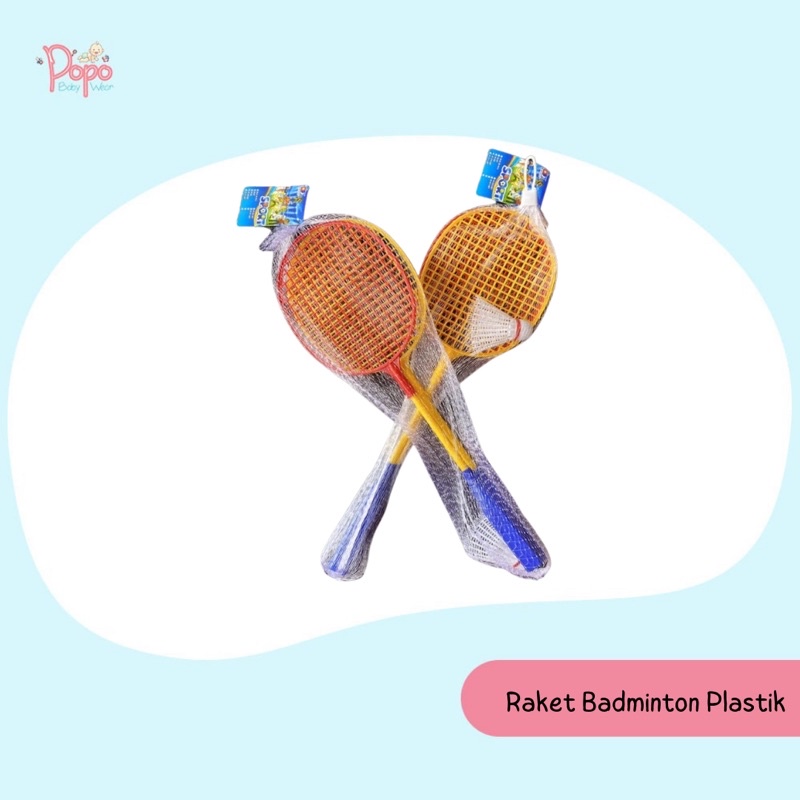 Mainan raket badminton plastik/raket bulu tangkis plastik