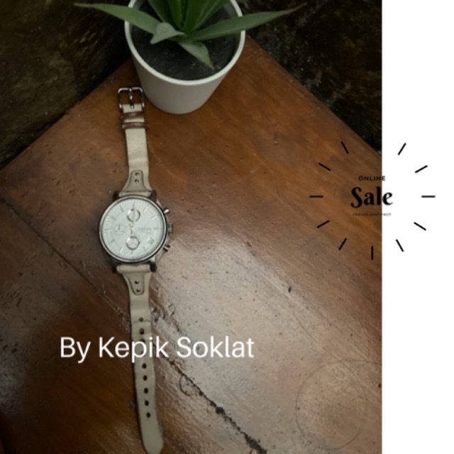 Fossil Leather Preloved Watch