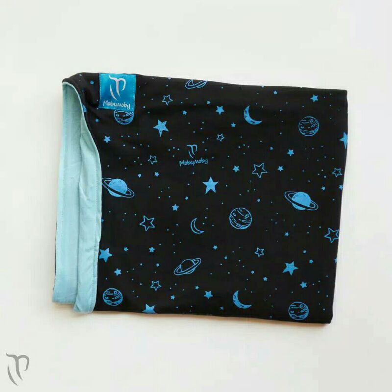 PRELOVED Gendongan Bayi  Kaos Instan Mobymoby Galaxy Black Blue 2in1