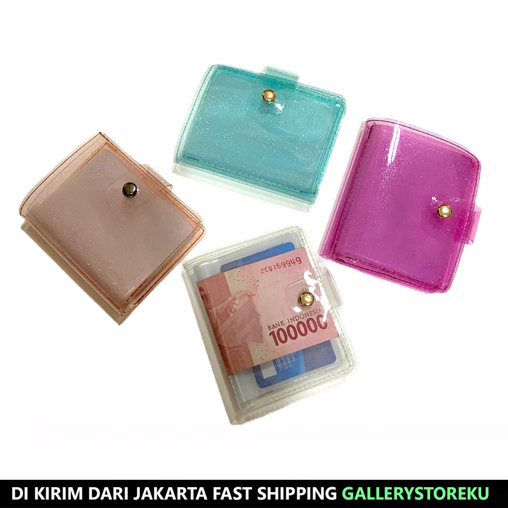 GALLERYSTOREKU DOMPET  KARTU PVC  KOREA TRANSPARAN DOMPET  