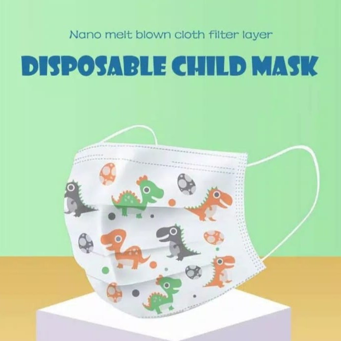 Masker Anak Medis Bedah 3ply 3 ply Masker Embos Masker Earloop Kids isi 50 Masker Medis Masker Bedah