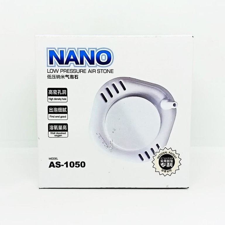 Nano Low Pressure AS 1050 Air Stone Batu Aerator Aquarium 80x80x35mm