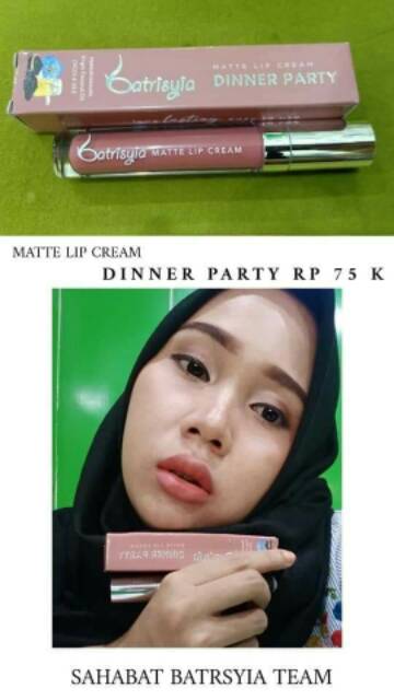 Lip cream batrisyia ,lipstik longlasting lipstick waterproof,tidak berbekas,halal,herbal,aman,BPOM