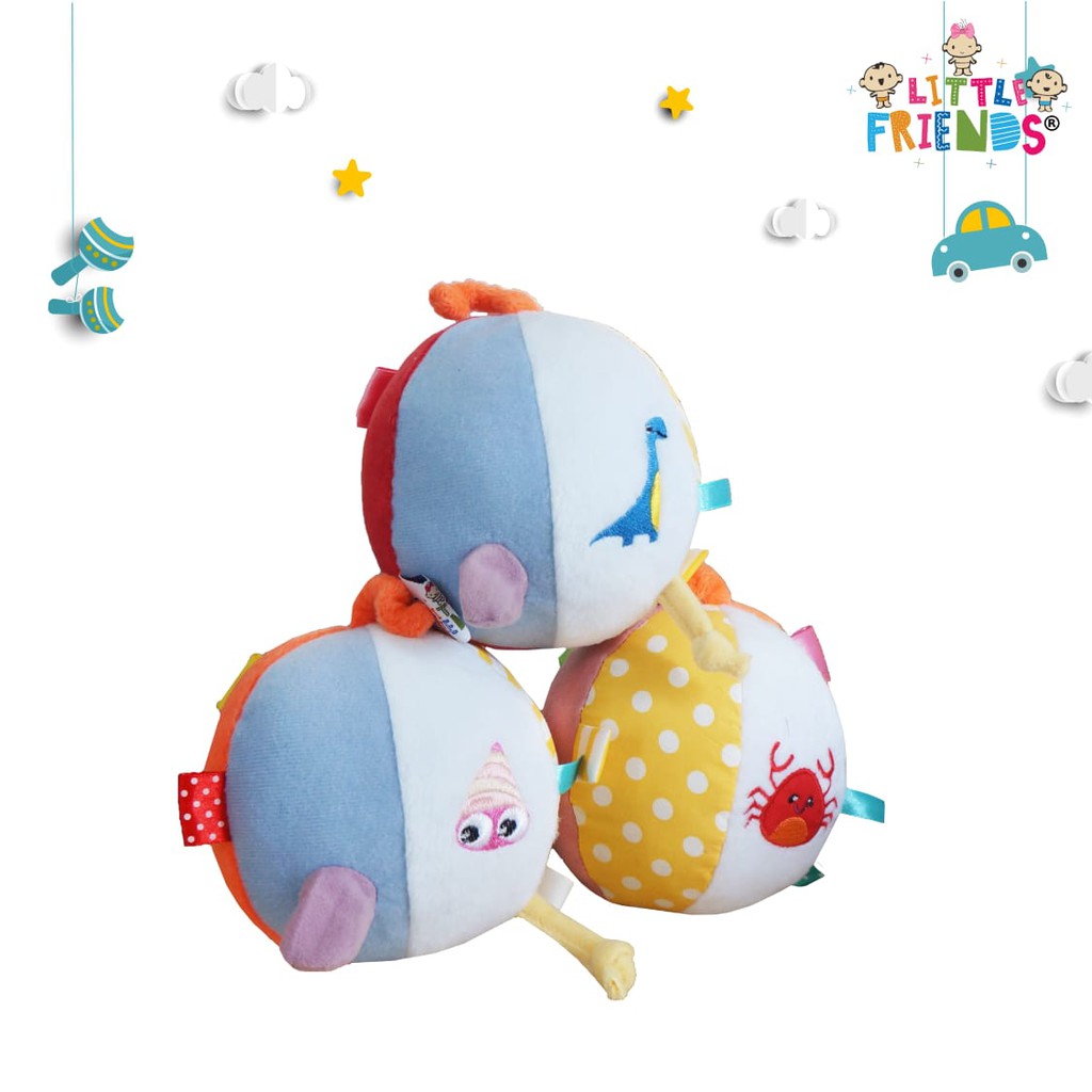 ♥BabyYank♥ Little Friends Soft Toys Bola Crab (LFM0005) - Bola Dino (LFM0006)