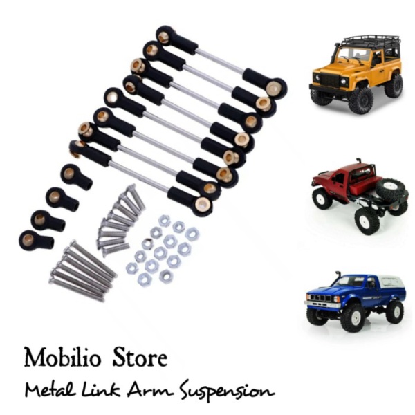 

Terlaris Upgrade Part - Metal Link Arm Pull Rod Suspensi Set Rc WPL MN - Hitam Mobilio shopee