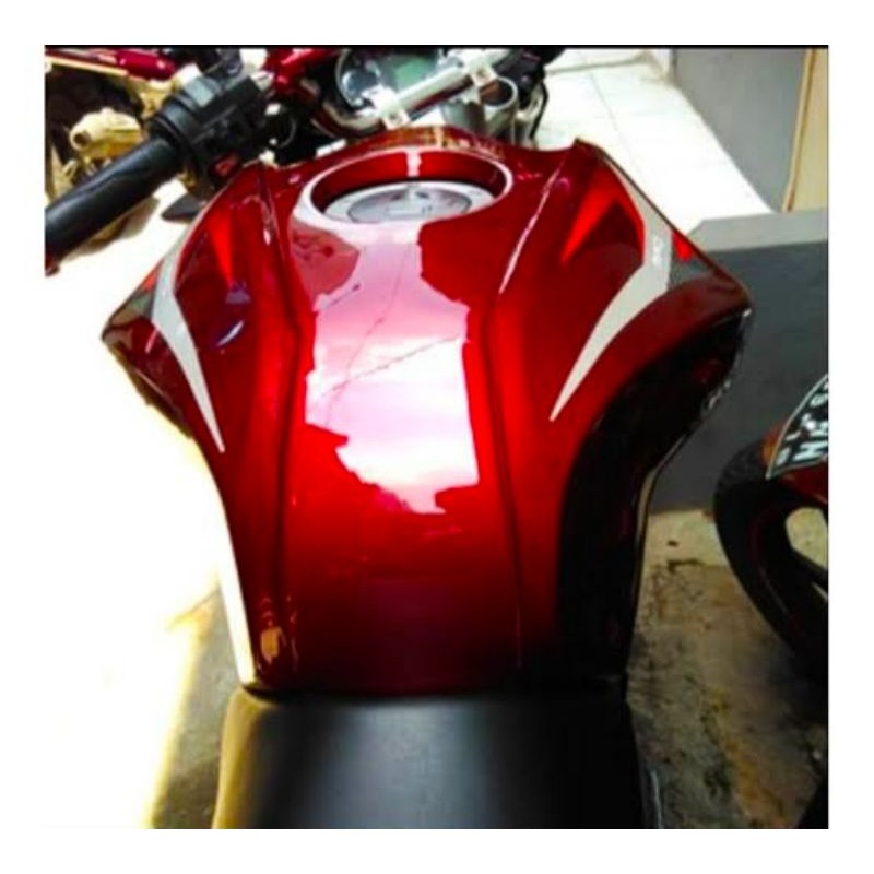 KONDOM COVER TANGKI NEW VIXION PLASTIK ABS BLACK BLUE PLASTIK ABS RD RACING ORIGINAL