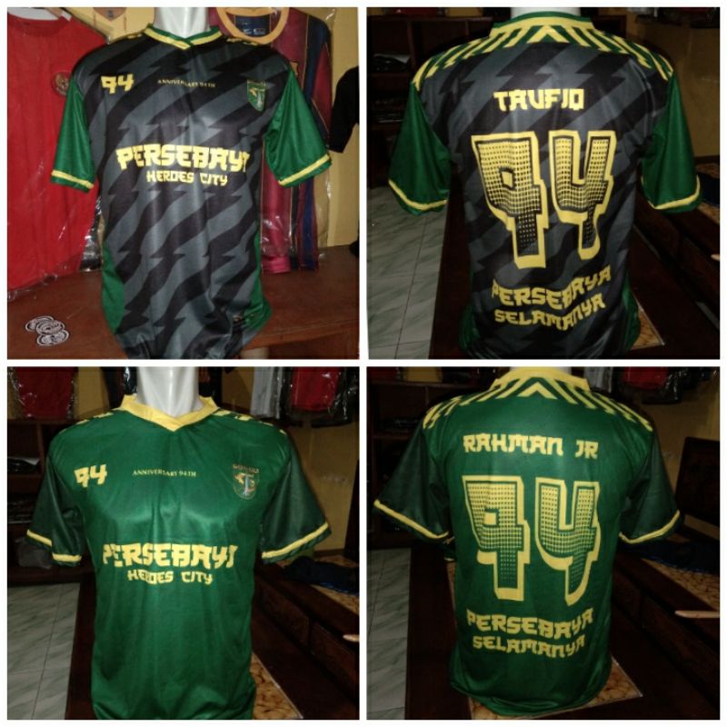 jersey fantasi anniversary persebaya 94th full printing bisa pasang nama suka2