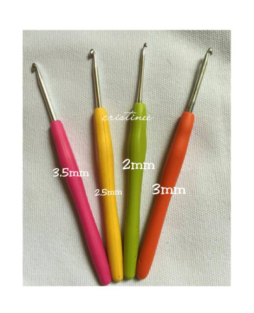 Hakpen/alat rajut (Gagang karet) satuan