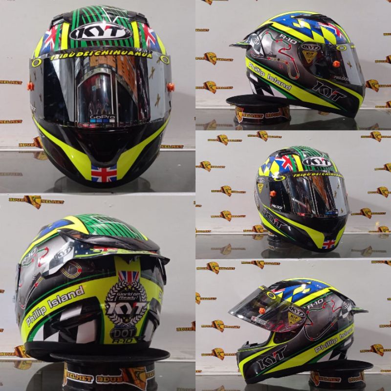 Helm KYT R10 AquaMarine /Aqua blue Paket Ganteng (Ongkir Termurah 2kg)-GANTENG PILI ISLAN-2