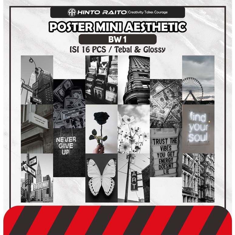 Poster Dinding Mini Aesthetic Isi 16 Pcs | Poster Aesthetic | Wallpaper Dinding | Poster Dinding