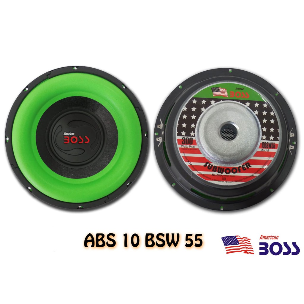 SPEAKER SUBWOOFER AMERICAN BOSS 10" 10 INCH DOUBLE COIL 10 BSW 50 atau 55