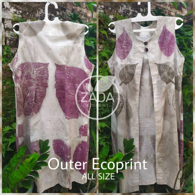 Outer Ecoprint Desain Premium Daun Jati Zada Ecoprint Shopee Indonesia