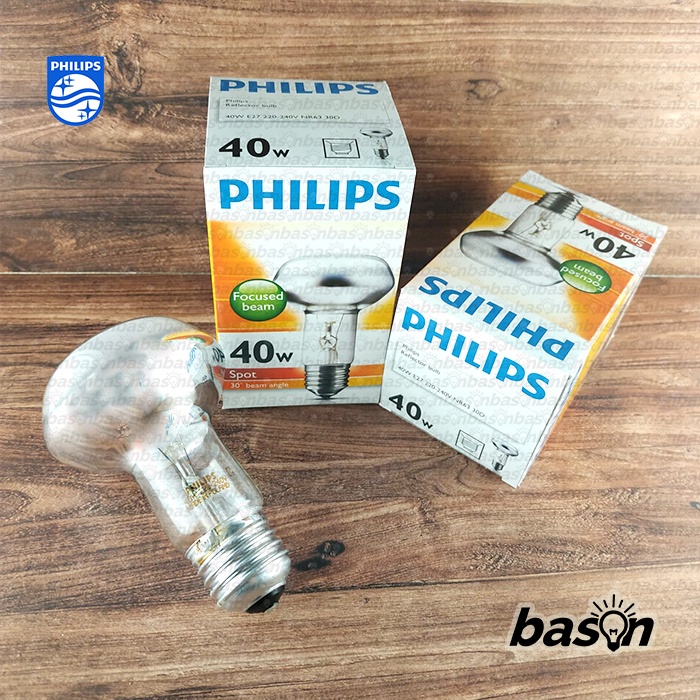 PHILIPS NR63 Spot 40W E27 220-240V 30D - Lampu Reflektor