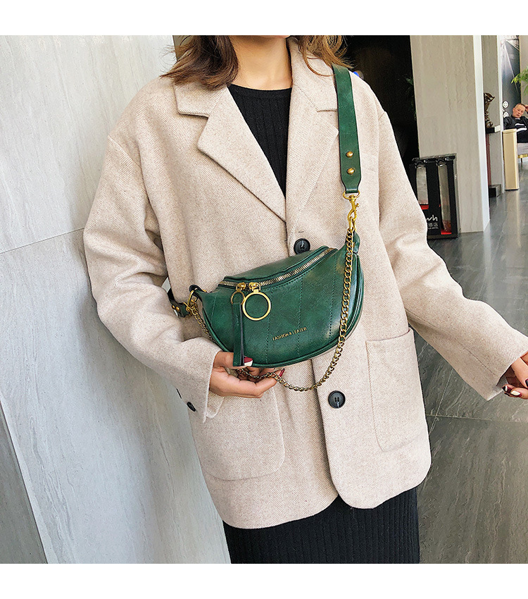 [ Clearance Sale! ] Tas Wanita Model Tali Rantai Shoulder Bag Kulit Import Fashion Leather