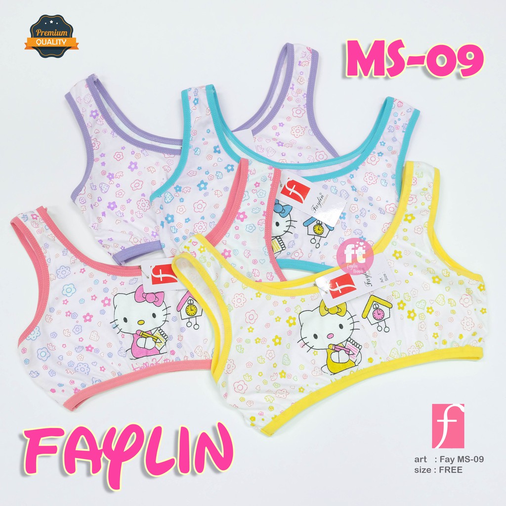 FAYLIN | 100% COTTON Miniset Anak Cewek / MINISET TALI BESAR / COMBI KARAKTER