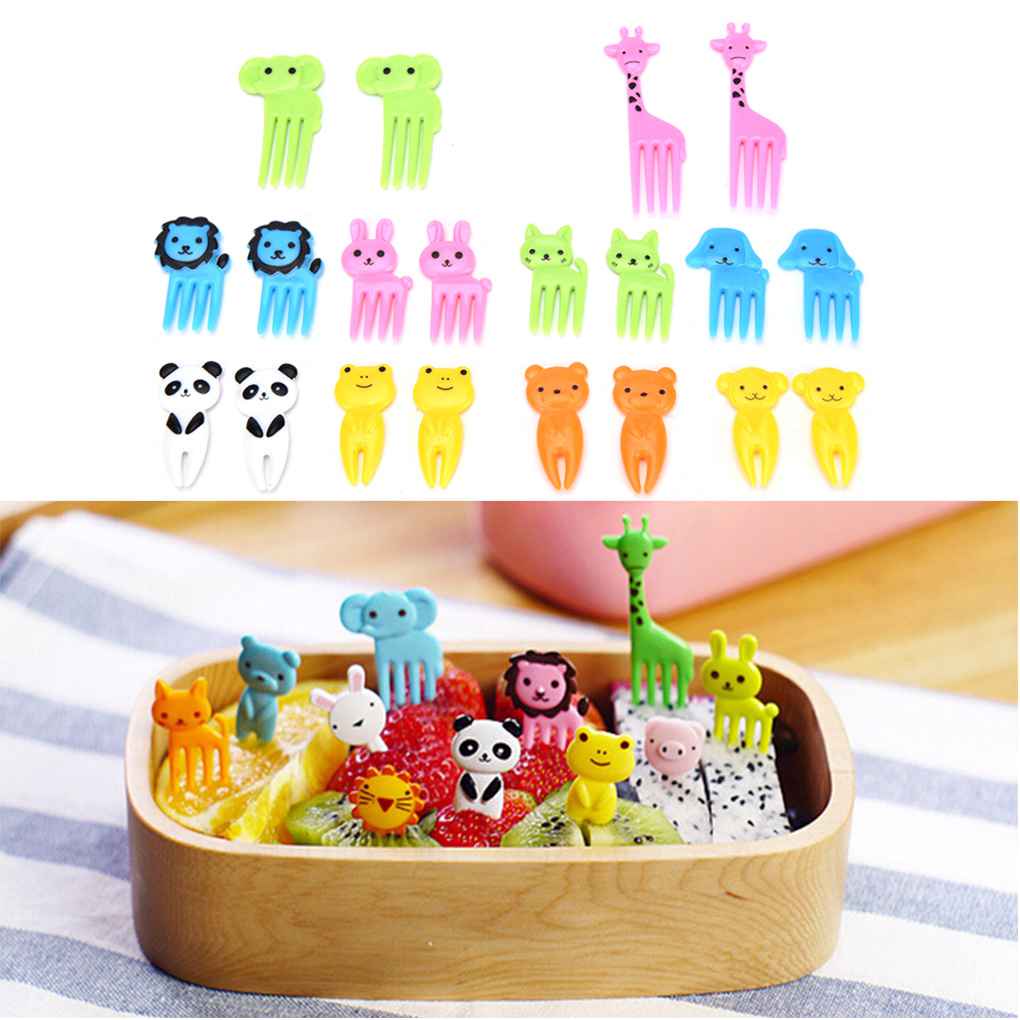 [DEASTORE] GARPU BUAH ANAK MODEL HEWAN / DESSERT FORK ANIMAL / GARPU ANAK / HIASAN BEKAL MAKAN ANAK / TUSUKAN BENTO BUAH ANAK / CHILDREN FRUIT FORK DECORATION DESSERT TOOTHPICKS