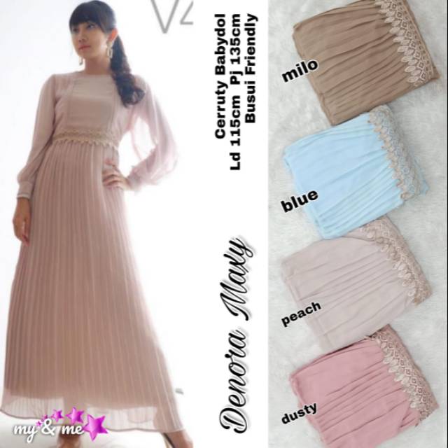 Denora maxy  / gamis terbaru / dress panjang / gamis maxy dres tunik /gamis terbaru