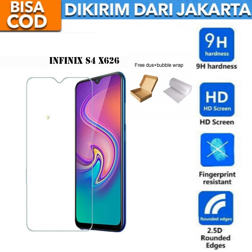 Infinix S4 X626 Tempered Glass Screen Protector Anti Gores