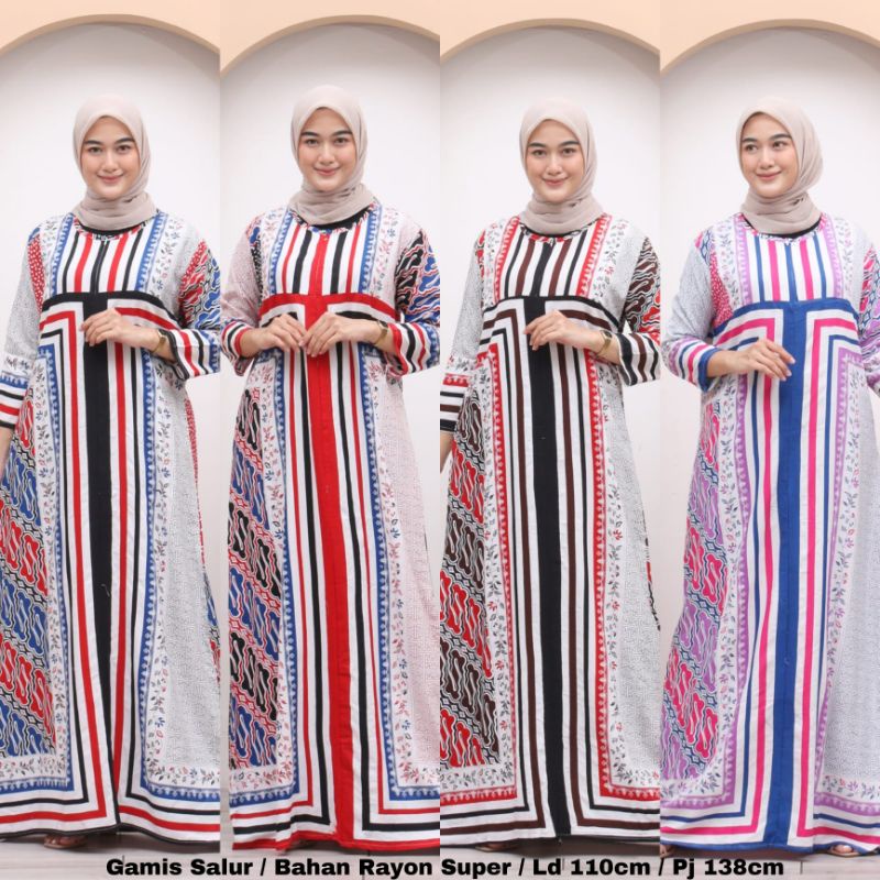 Gamis Salur Wanita Premium - NairaBatik