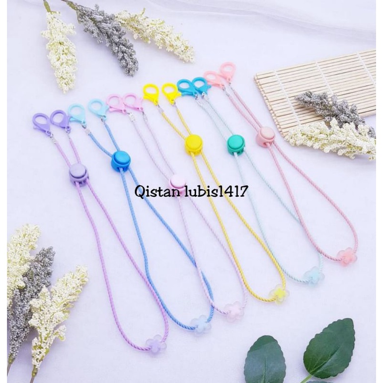 Strap mask elastis premium kupu salju dan bening beli 10 free 2