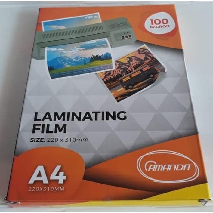 

Plastik Laminating A4 100 Micron Amanda Isi 100 Lembar ATK Usaha Fotocopy