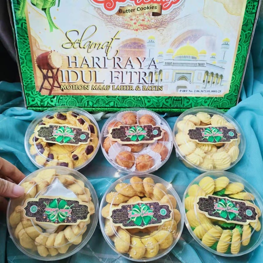 Parcel Ramdhan 2022 Kue Kering Cookies Sari Wangi Butter Halal 6 Cookies