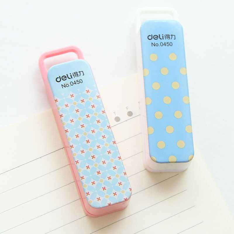 

TERMURAH- Deli Mini Stapler Geometric - Staples Straples Stapless Kert