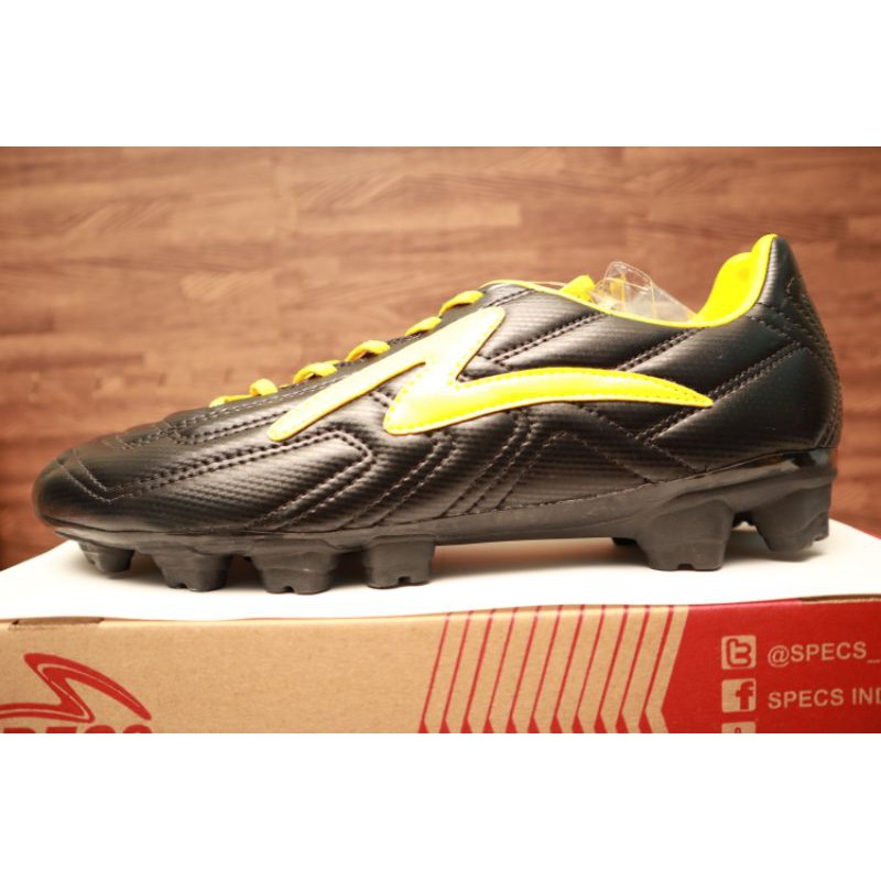 Sepatu Futsal Specs Tycon IN - Black/Fresh Yellow
