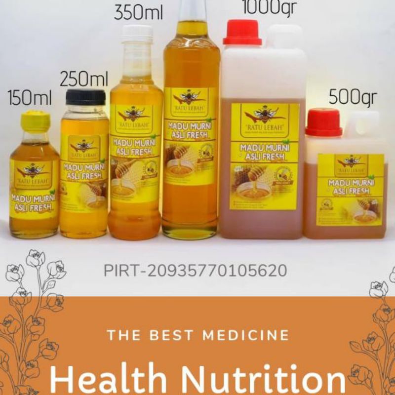 

{ 100% madu asli} Madu Murni Asli 150 ml Madu Mentah Fresh Raw Honey Ratu Lebah sudah ada izin P-IRT