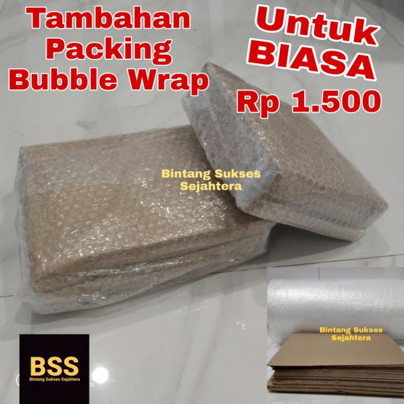 

Packing Tambahan Bubble Wrap