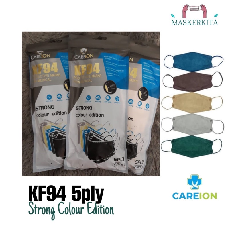 MASKER KF94 5ply Soft/Strong Colour termurah