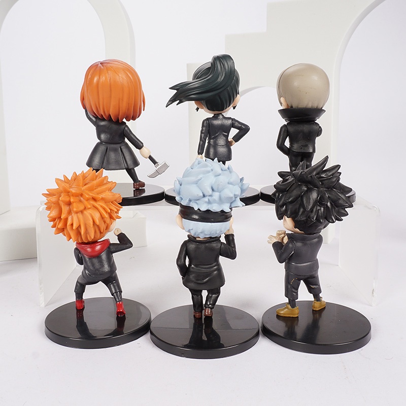 Figure Jujutsu Kaisen set 6 pcs w/ Maki Zenin &amp; Inumaki Figure Anime