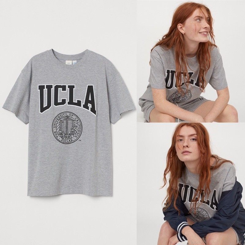 Printed Tshirt Ucla HnM - Kaos Ucla H&amp;M - Kaos H&amp;M Original - Kaos Original Murah -