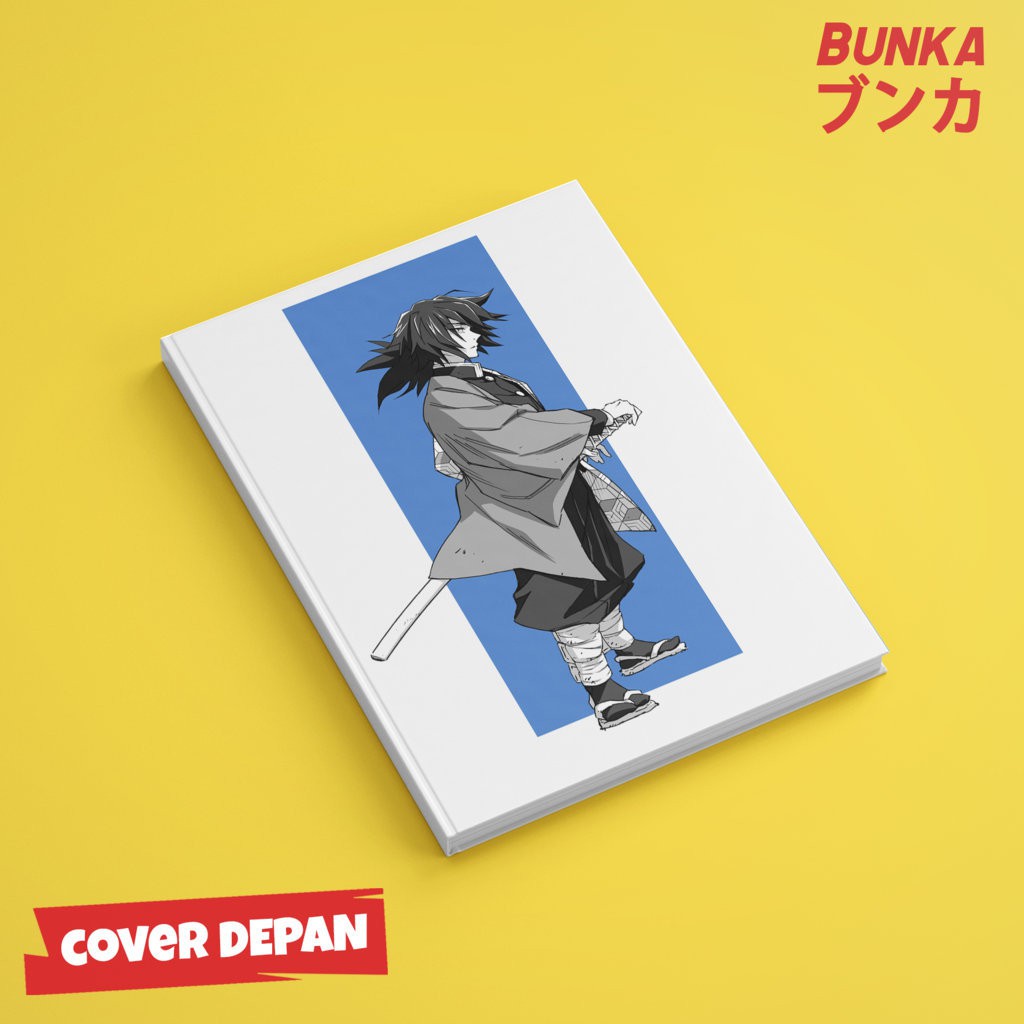 

Notebook Anime Kimetsu no Yaiba Tomioka Giyuu C Hardcover A5 Buku Tulis Catatan Note Agenda Planner