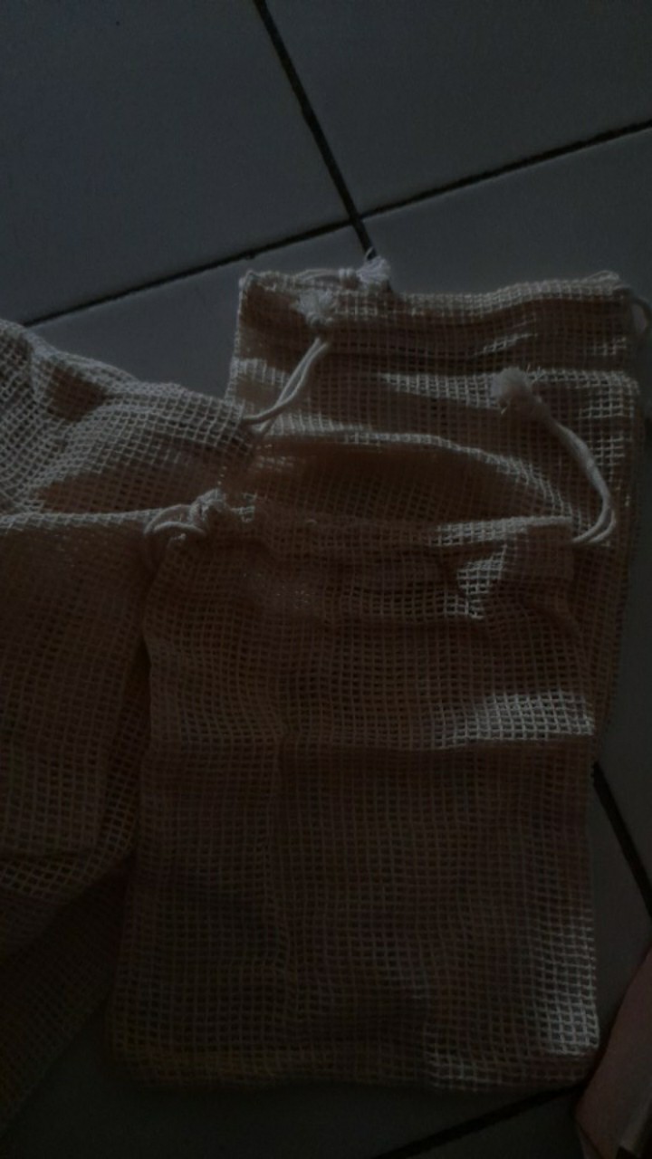 Cotton Pad Mesh Laundry Bag Soul  / Tempat Reusable Cotton Pads / Laundry Bag / Tas Jaring